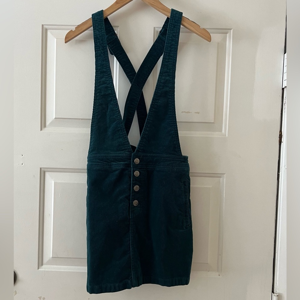Corduroy overall dress